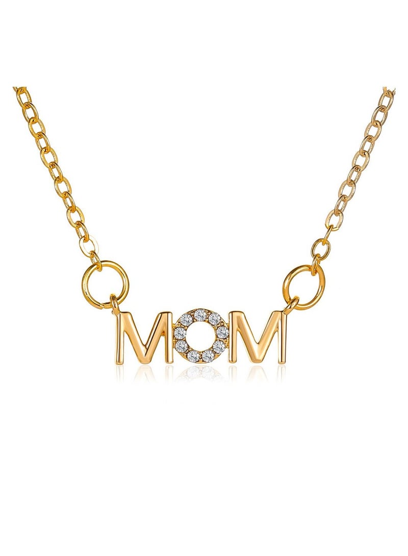 ساتينور قلادة الأبجدية الإنجليزية بسيطة لعيد الأم - Image 1