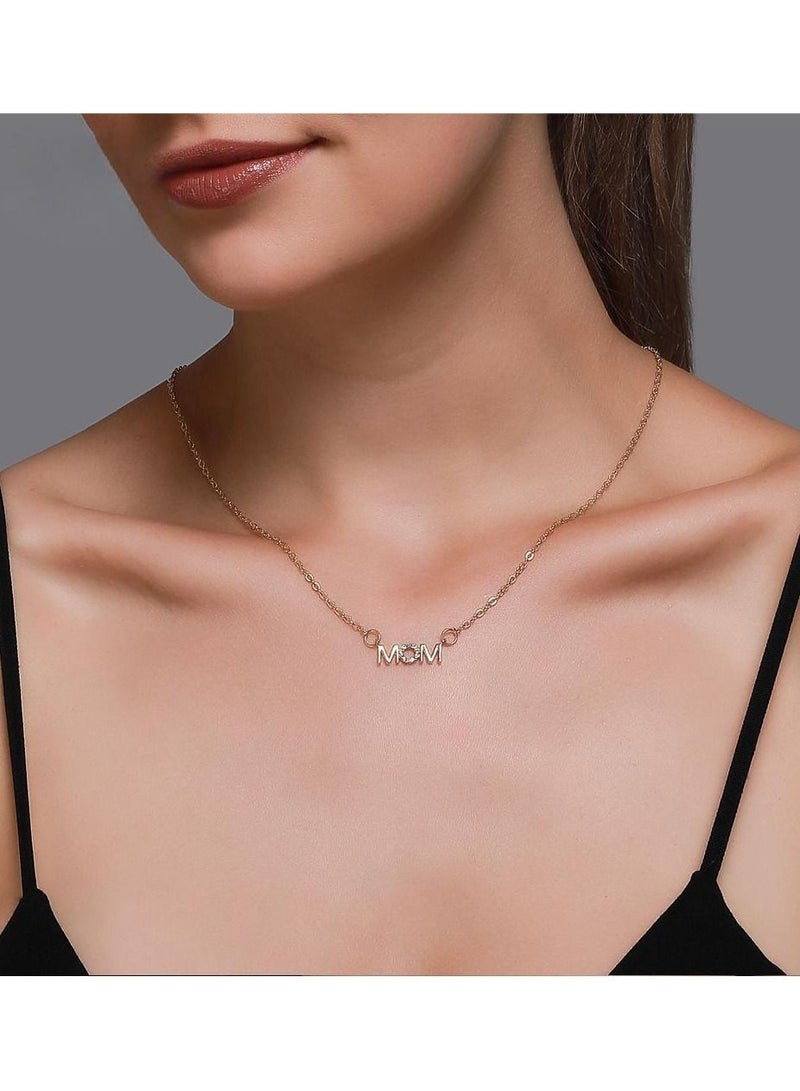 ساتينور قلادة الأبجدية الإنجليزية بسيطة لعيد الأم - Image 3