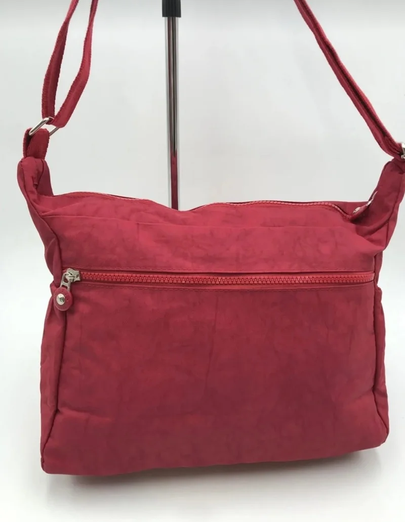 دومينو Fcstore Klinkir Waterproof Red Crinkle Shoulder Bag / Messenger / Crossbody / Multi Pocket