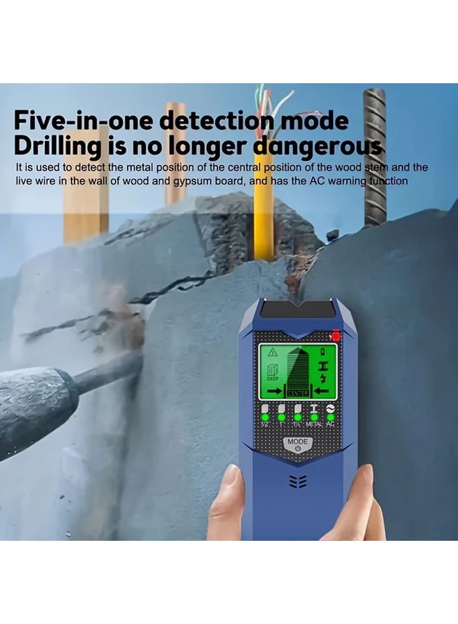 ANJKFLUR SH402 5 In 1 Metal Detector Stud Finder Wall Scanner Battery Powered 1 Unit - Image 2