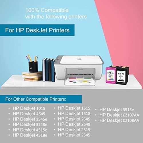 IMPRINTE 678 Combo Ink Cartridge for USE in HP Deskjet Printer 2515, 1015, 1018, 1515, 1518, 2515, 2545, 2548, 2645, 2648, 3515, 3545, 3548, 4515, 4518, 4645 Printers - Image 3