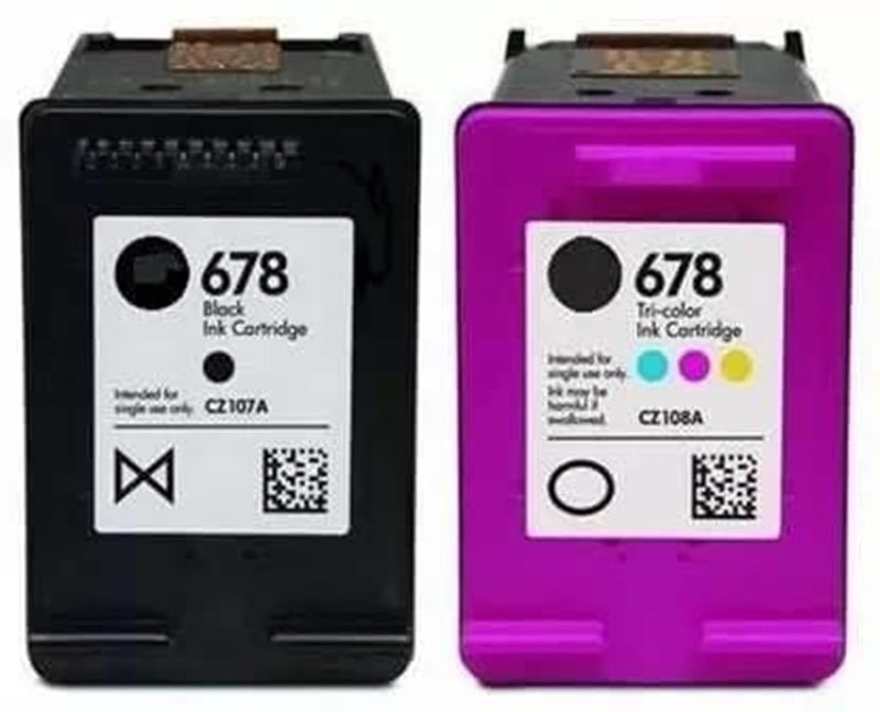 IMPRINTE 678 Combo Ink Cartridge for USE in HP Deskjet Printer 2515, 1015, 1018, 1515, 1518, 2515, 2545, 2548, 2645, 2648, 3515, 3545, 3548, 4515, 4518, 4645 Printers - Image 1