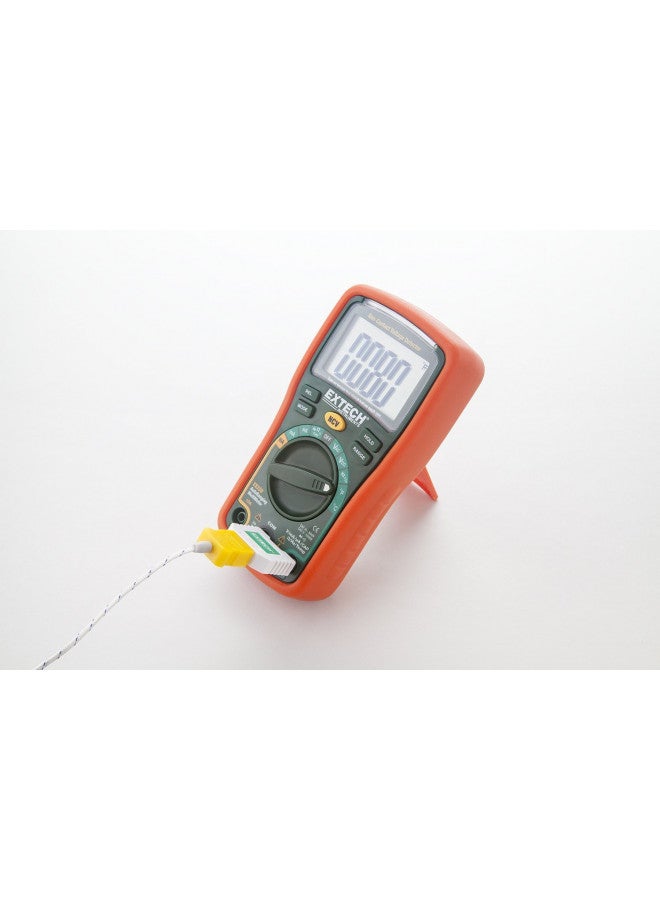 Extech EX330 Autoranging Mini Multimeter with NCV and Type K Temperature, orange and green - Image 1