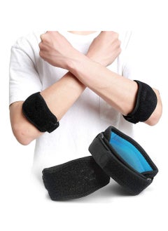 MIXDE 2 Pack Tennis Elbow Support Brace with Compression Pad Effective Pain Relief for Golfer’s Men Women  - Image 1