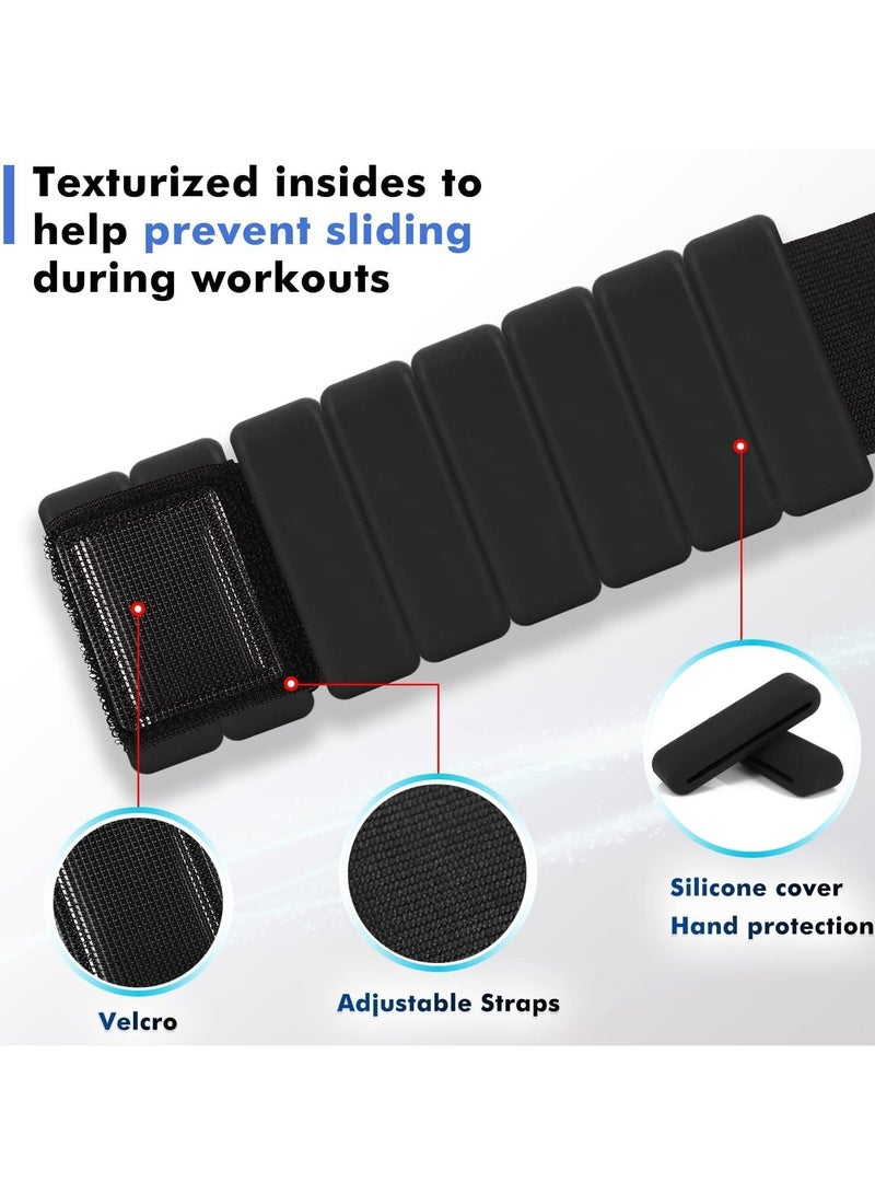 Generic 2 Pack Adjustable Wearable Wrist and Ankle Weights, wrist Weights 450g Each, Waterproof and Sweatproof, Silicone Hand Weights for Run,Yoga,Dance,Walk,Sports  - Image 3