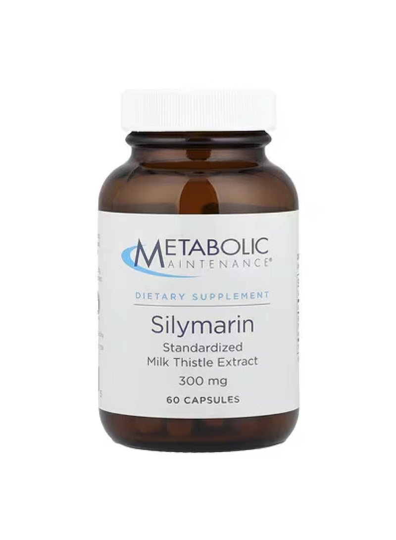 Metabolic Maintenance Silymarin, Standardized Milk Thistle Extract, 300 mg, 60 Capsules