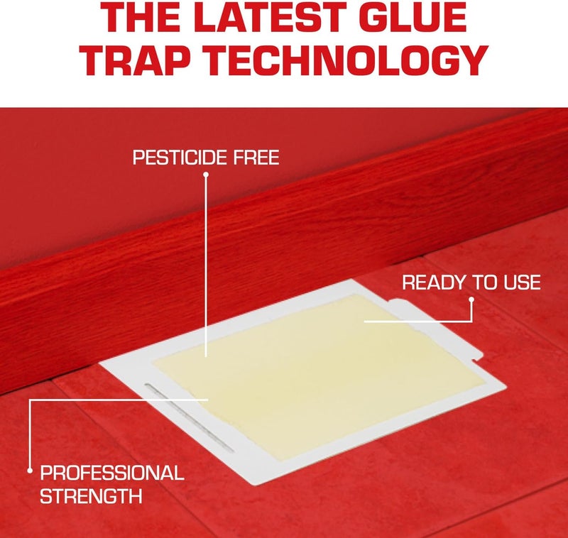 TOMCAT Glue Boards with Eugenol — Enhanced Stickiness for Mice, Cockroaches & Insects, Flat or Covered Use, Ready-To-Use, 4 Traps - Image 3