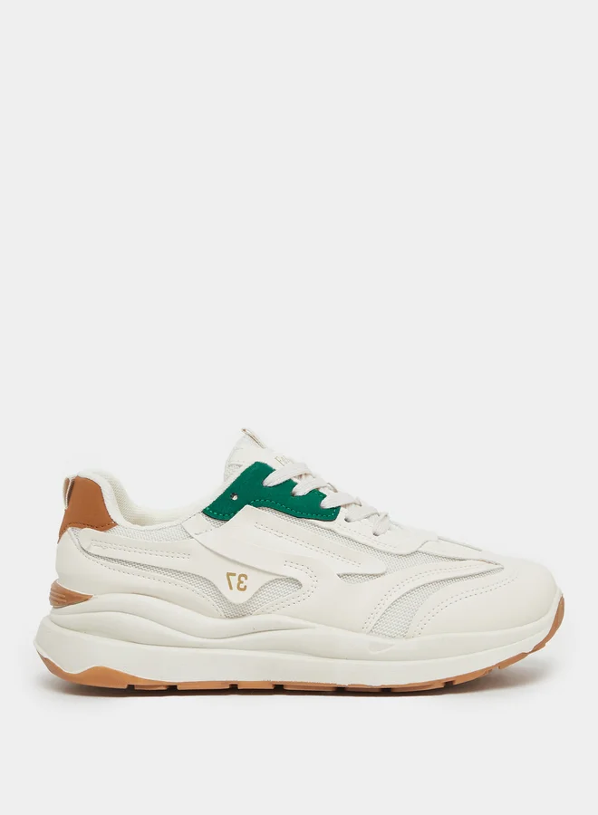 Styli Styli Panelled Lace up Sneakers