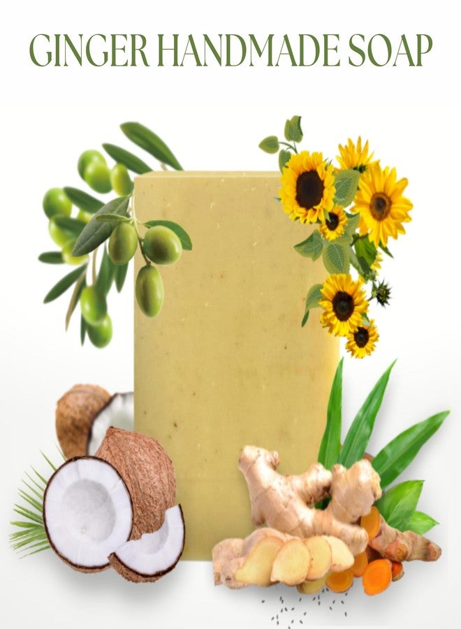Miw Piw Ginger Soap Lymphatic Drainage Pack 6 - Anti-Cellulite Skin Tightening - Natural Ingredients Detox Soaps for Deep Clean Shower, Detoxification, Rejuvenating - Image 2
