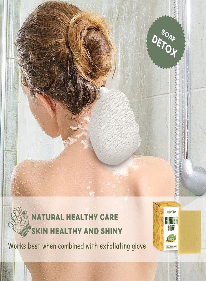 Miw Piw Ginger Soap Lymphatic Drainage Pack 6 - Anti-Cellulite Skin Tightening - Natural Ingredients Detox Soaps for Deep Clean Shower, Detoxification, Rejuvenating - Image 3