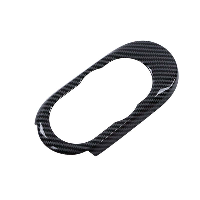 Multimedia Control Knob Cover: Carbon Fiber Style ABS Material - UV Protective Easy Installation Replacement Trim for F56 3-Door Hatchback, F57 2-Door Convertible Car Interior Upgrade - Image 2