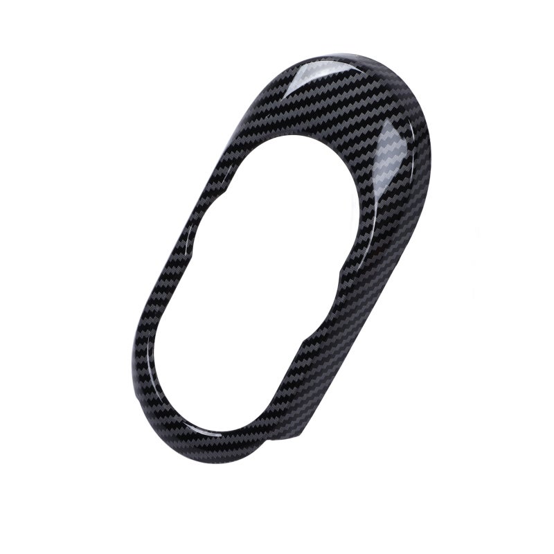 Multimedia Control Knob Cover: Carbon Fiber Style ABS Material - UV Protective Easy Installation Replacement Trim for F56 3-Door Hatchback, F57 2-Door Convertible Car Interior Upgrade - Image 4