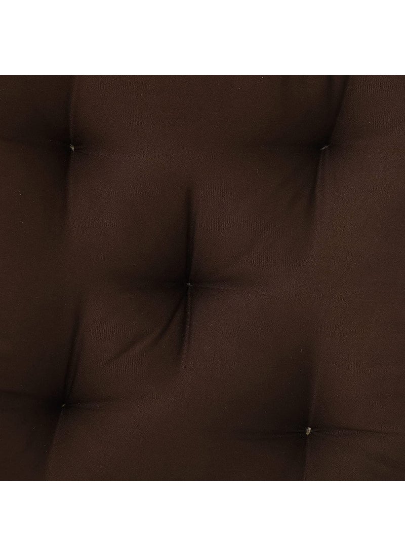 AARON INC AARON INC 3 Pcs Microfiber Square Chair PadCushion 45x45 cm Seat Cushions with Thick Cotton Filler Large Size for Sitting Pooja Dining Table Office Car Outdoor Brown  - Image 4