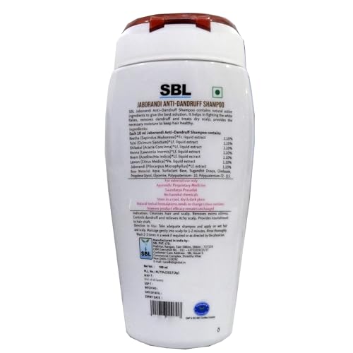 SBL Jaborandi Anti Dandruff Shampoo, 100 ml - Image 2