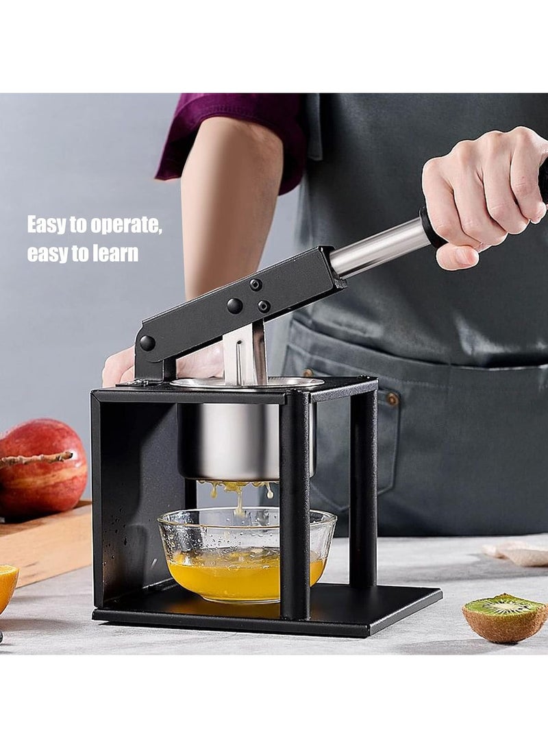 Manual Press Juicer, Stainless Steel Hand Press Fruit Squeezer, Kitchen Orange Juice Press Manual Potato Masher for Fruits vegetables - Image 5