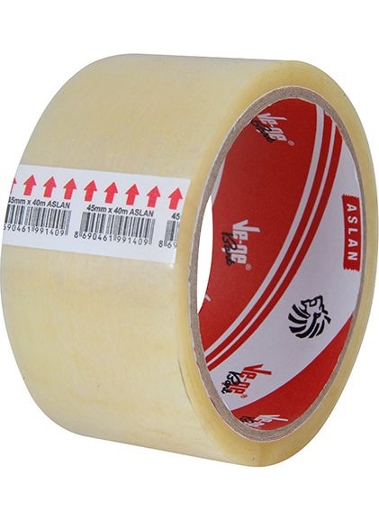 Ve-Ge Vege Tape Vege Lion Transparent 45X40MT Duct Tape 18 Pcs  - Image 1