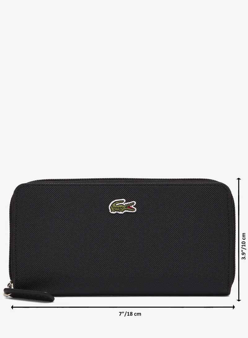 LACOSTE  Logo Zip Around Long Wallet for Women | Best Price UAE