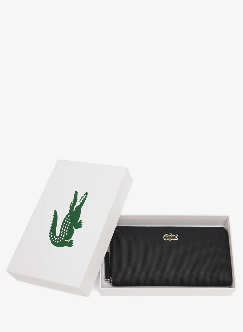 LACOSTE  Logo Zip Around Long Wallet for Women | Best Price UAE