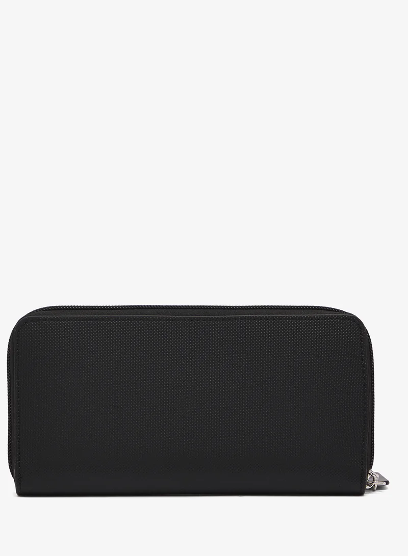 LACOSTE  Logo Zip Around Long Wallet for Women | Best Price UAE