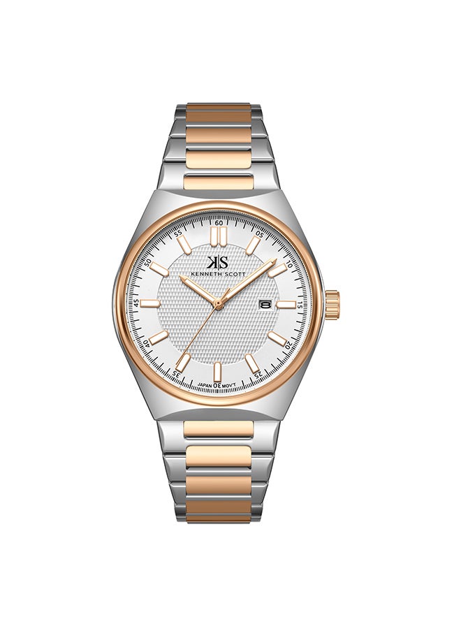 كينيث سكوت ساعة يد رجالية من الستانلس ستيل تناظرية - -  مم - Image 1