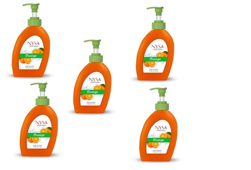 Nysa Orange Handwash(300 Ml) Pack Of 5 - Image 1