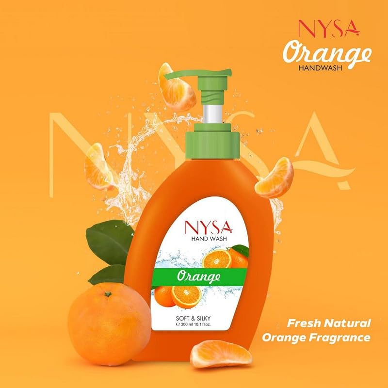 Nysa Orange Handwash(300 Ml) Pack Of 5 - Image 3