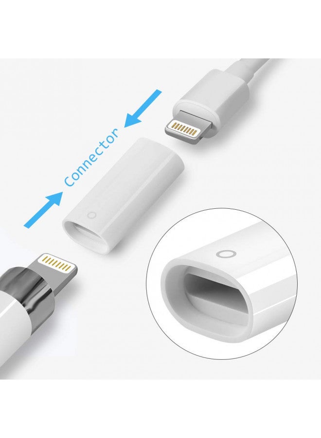 MJKOR MJKOR Magnetic Replacement Cap and Charging Adapter Compatible with Apple Pencil 1st  - Image 3