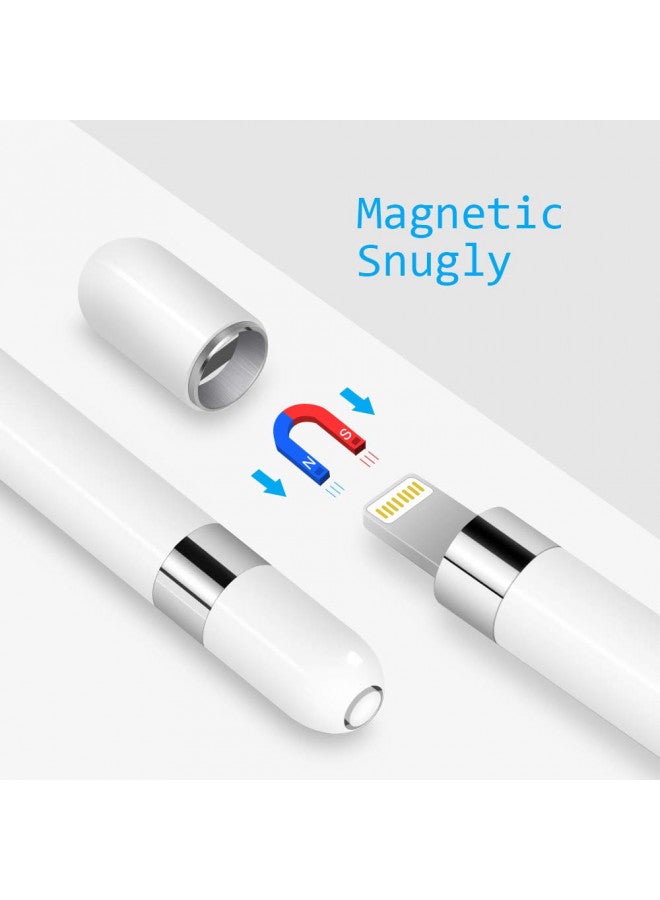 MJKOR MJKOR Magnetic Replacement Cap and Charging Adapter Compatible with Apple Pencil 1st  - Image 2