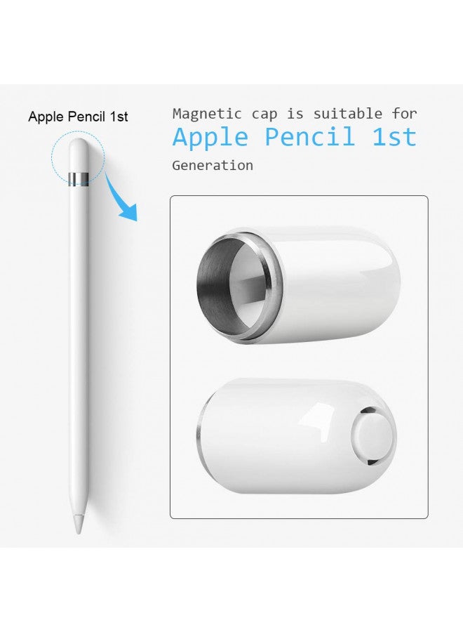 MJKOR MJKOR Magnetic Replacement Cap and Charging Adapter Compatible with Apple Pencil 1st  - Image 1
