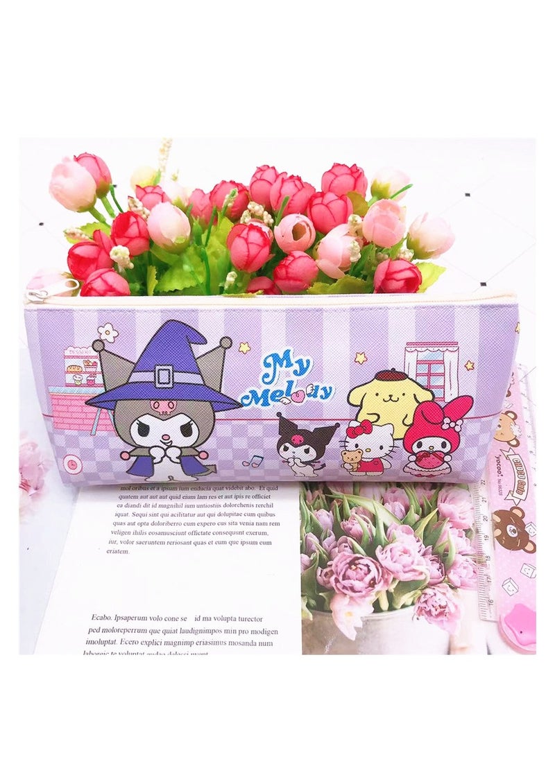 EHOME Sanrio Kuromi multifunctional large-capacity pencil case stationery pen case gel pen set - Image 1