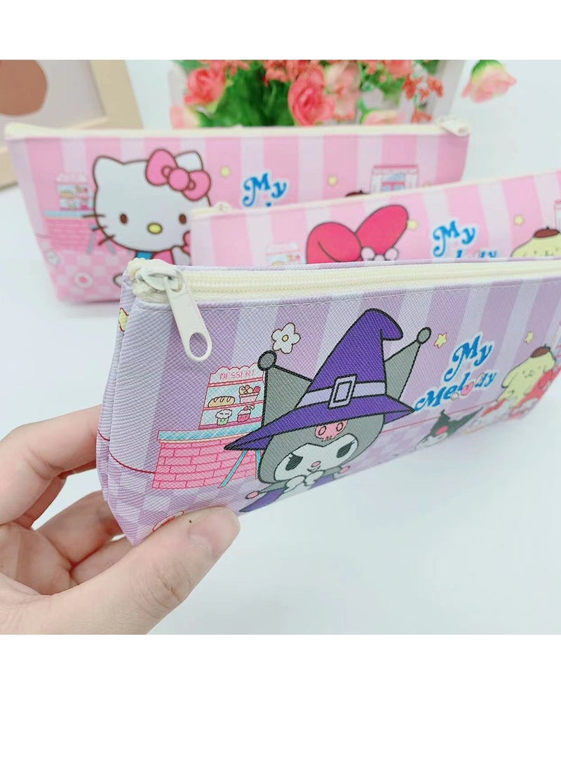EHOME Sanrio Kuromi multifunctional large-capacity pencil case stationery pen case gel pen set - Image 2