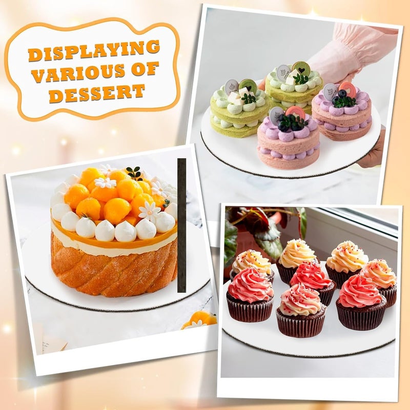 TPGP Wubushan 30 cm Round Cake Plates - Pack of 5, 3 mm Thick Cardboard Baking Accessories - Image 5