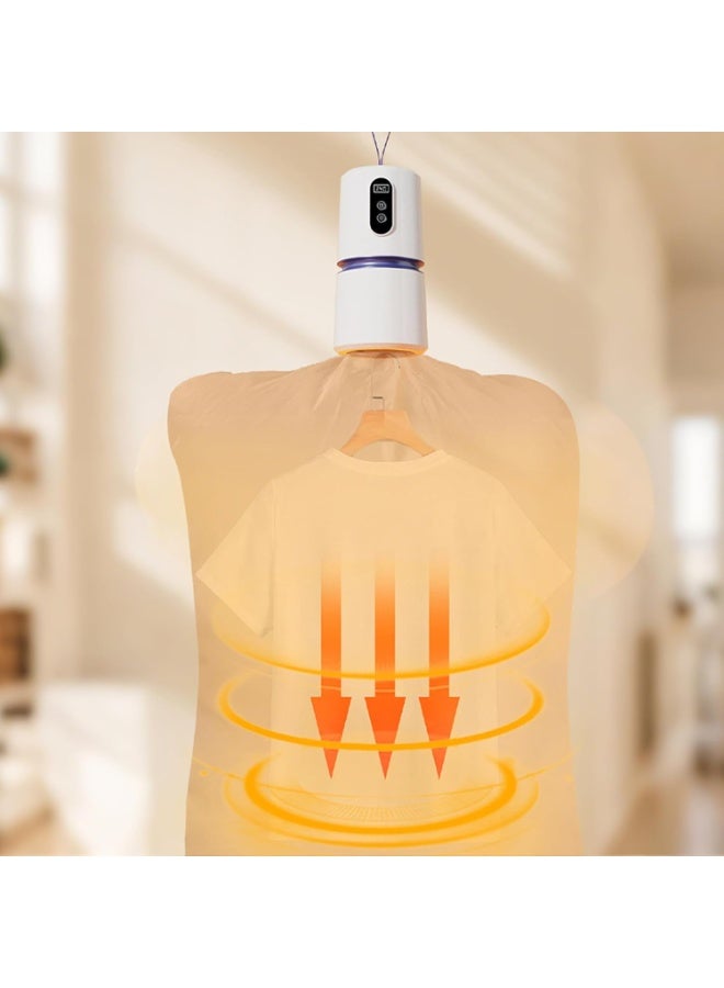 مصغرة قابلة للطي السفر مجفف - مع توقيت - محمول السفر مصغرة مجفف الملابس التخييم الحمام شرفة الشاطئ بركة السباحة - Image 2