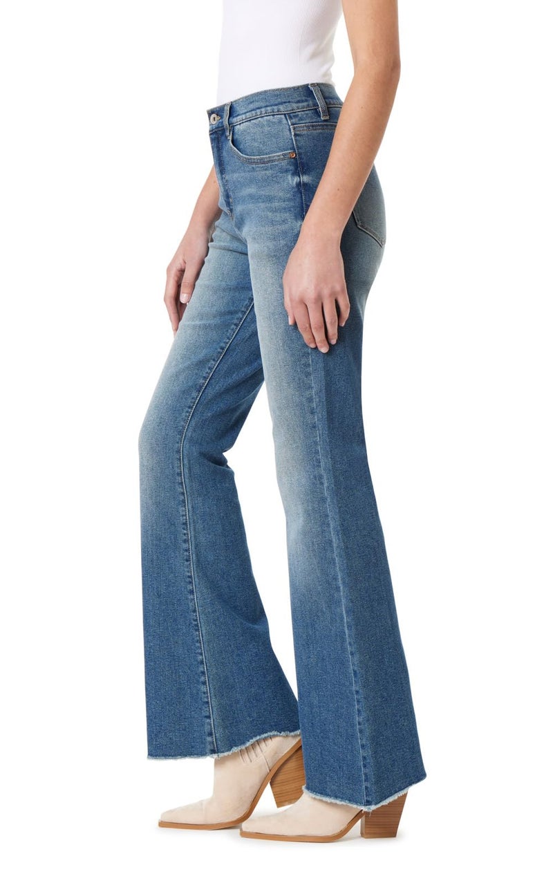 WallFlower Women's Fearless Curvy Super Flare High Rise Insta Vintage Juniors Jeans, Relle, 5 - Image 3
