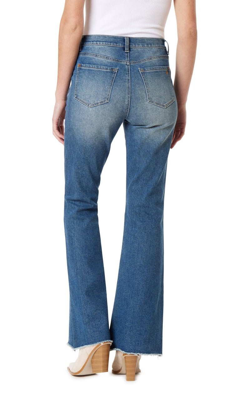WallFlower Women's Fearless Curvy Super Flare High Rise Insta Vintage Juniors Jeans, Relle, 5 - Image 2