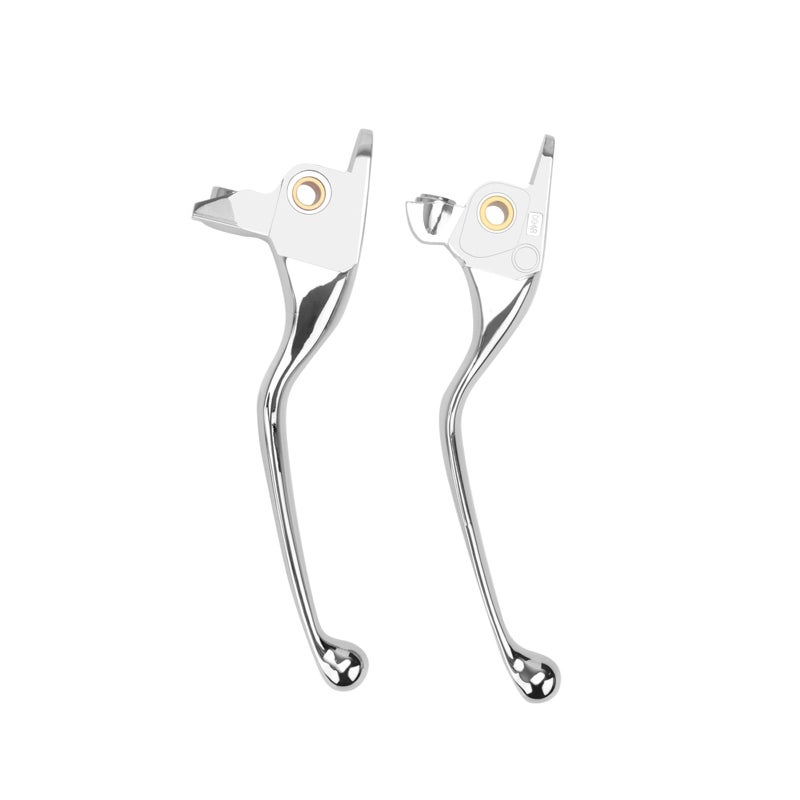 Generic GZDLMoto Motorcycle Handle Brake Clutch Lever Kit,Motorbike Hand Control Brake Clutch Levers Set Harley Touring Road King Street Glide Road Glide Electra Glide Ultra Classic 2017-2020（Chrome）  - Image 2
