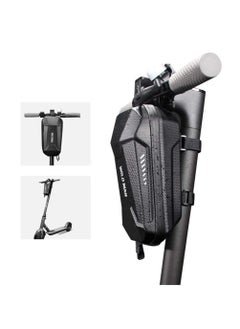 WILD MAN Electric Scooter Front Hanging Storage Bag - Large Capacity Suspension Handlebar Bag Durable EVA for Charger Repair Tool for Xiaomi Mi electric scooter segway ninebot electirc scooter (Black, 2L)  - Image 1