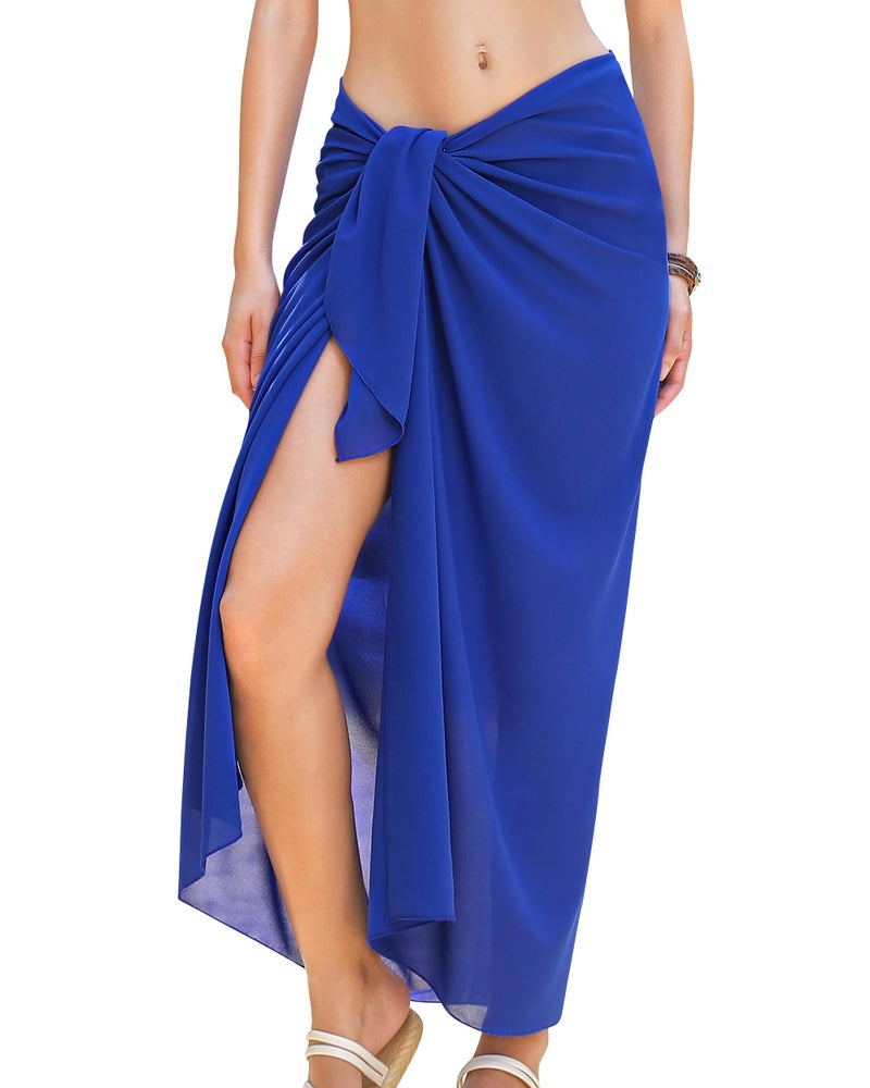 Rossopesca Womens Beach Sarong Chiffon Swimsuit Coverups Sheer Bikini Wraps for Swimwear Bathing Suit Cover Up - Image 1