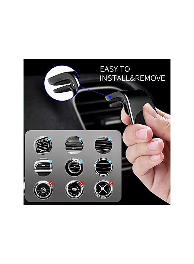 GO-DES Magnetic Car Phone Holder Air Vent Mount Mobile Magnetic Clip Stand Cradle Compatible with iPhone 12 mini/12/12 Pro/12 Pro Max/11 Pro,S20 S10 S9 A70 Huawei P30 P20 Xiaomi & All Other Phones - Image 3