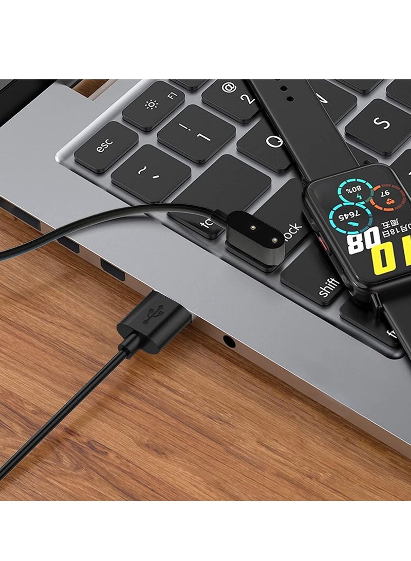 Charger Compatible with Huawei Watch Fit, USB Charging Cable Cord Base Dock Charger Adapter Stand For Huawei Band 6 smartwatch (Black) - Image 5