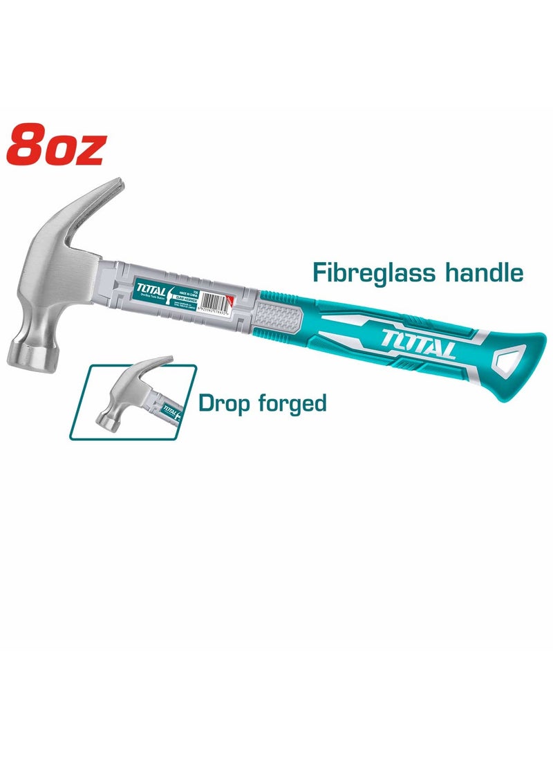توتال - TOTAL مطرقة بمخلب 8 أونصة 220 جم THTS7308 - Image 1