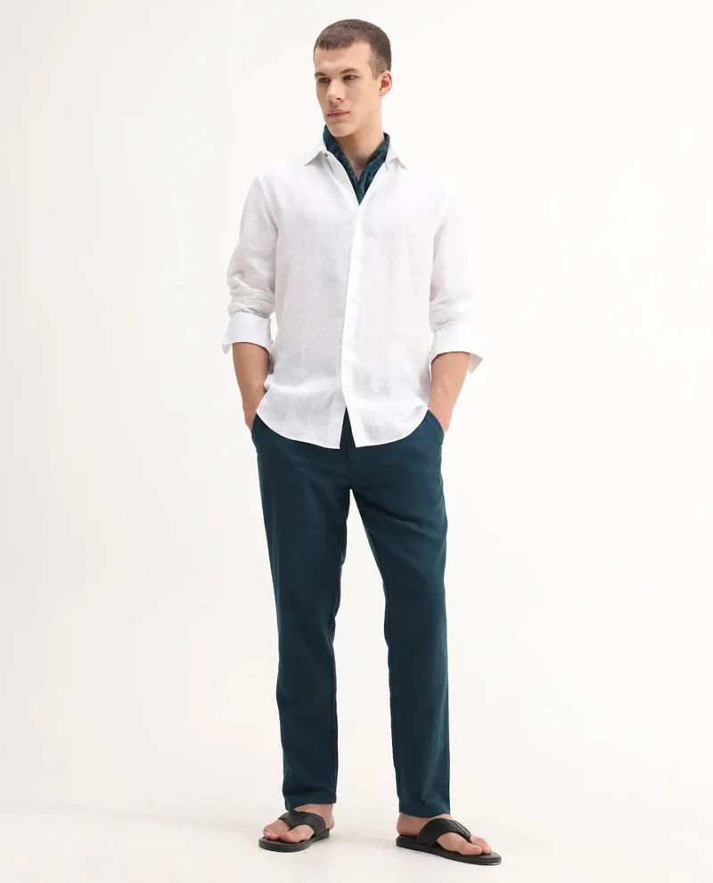 Rare Rabbit Men's Double Layer Drawstring Trouser