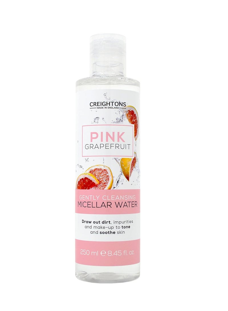 Creightons Pink Grapefruit Gently Cleansing Micellar Water 250ml Draws out dirt impurities and make up to tone and soothe skin Dermatologically tested - Image 1