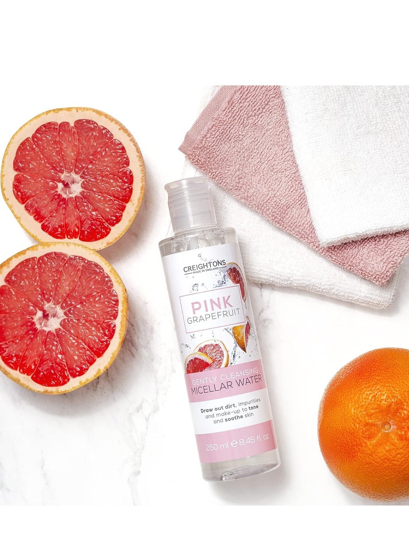 Creightons Pink Grapefruit Gently Cleansing Micellar Water 250ml Draws out dirt impurities and make up to tone and soothe skin Dermatologically tested - Image 4