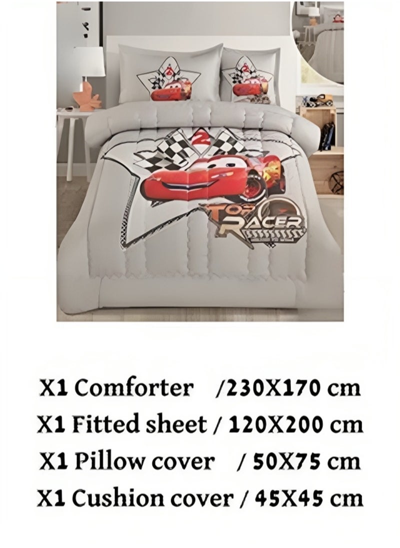 Generic 4 Piece Microfiber Comforter Set 170X230 Cm  - Image 2