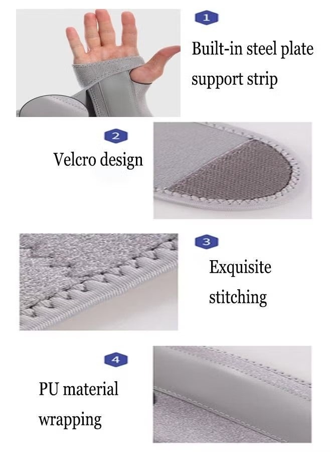 Wrist Brace for Carpal Tunnel, Night Sleep Wrist Support Brace, Wrist Splint, Great for Wrist Pain, Sprain, Sports Injuries, Joint Instability, Suitable for Left and Right Hands - Image 5