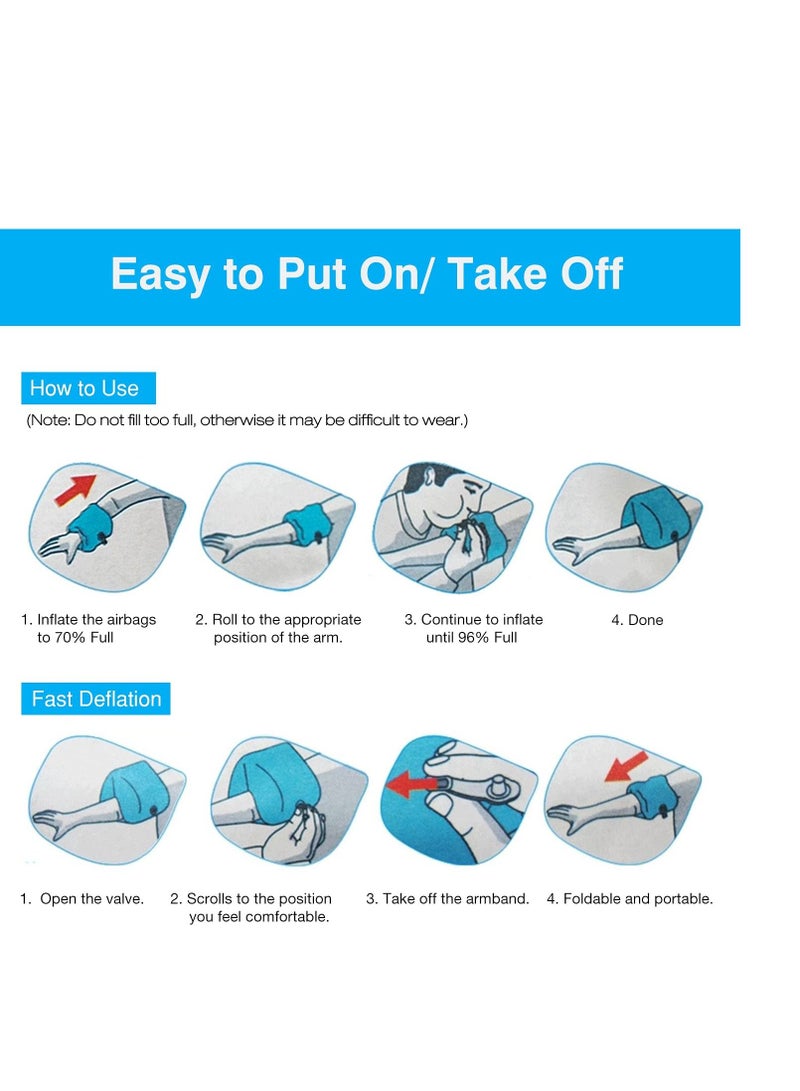 SYOSI Inflatable Swim Floater Sleeves for Kids, Swimming Rings, Cartoon Swimiming Armbands Floaties Water Wings Floatation Sleeves, Pool Water Sports Learning Swim Training Aids - Image 5