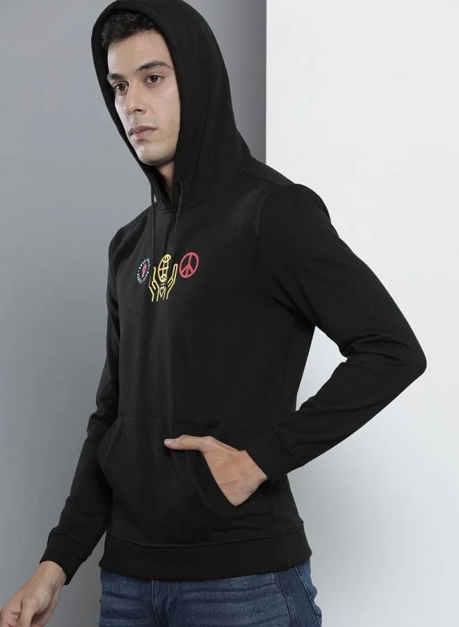 The Indian Garage Co  The Indian Garage Co Men Regular Fit Typographic Round Neck Full Sleeves Sweatshirt  | Best Price UAE