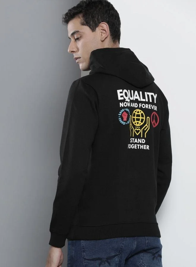 The Indian Garage Co  The Indian Garage Co Men Regular Fit Typographic Round Neck Full Sleeves Sweatshirt  | Best Price UAE