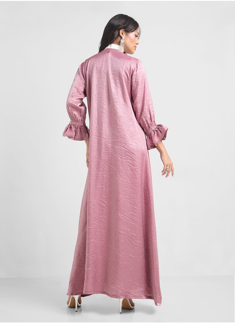 Khizana Puff Sleeved Abaya  - Image 2